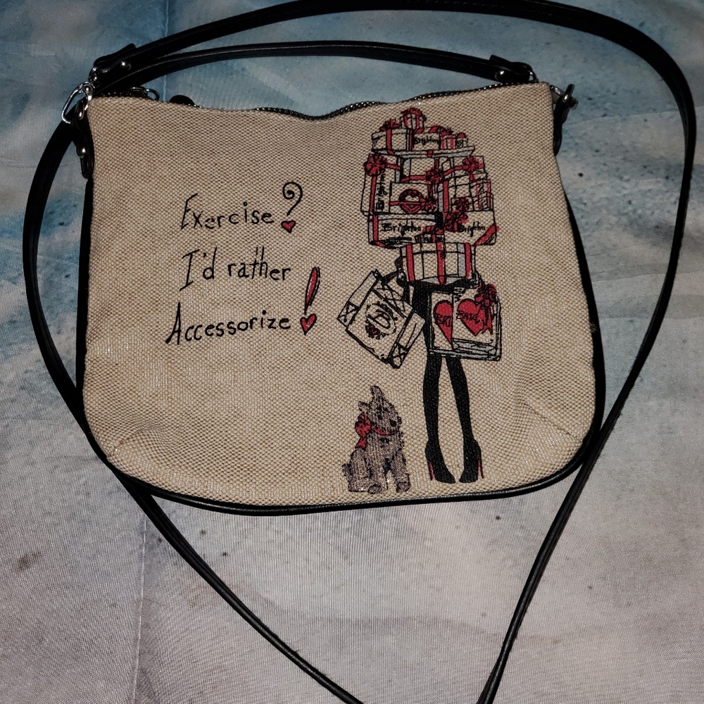 Stylish Beige and Black Brighton Women's Bag